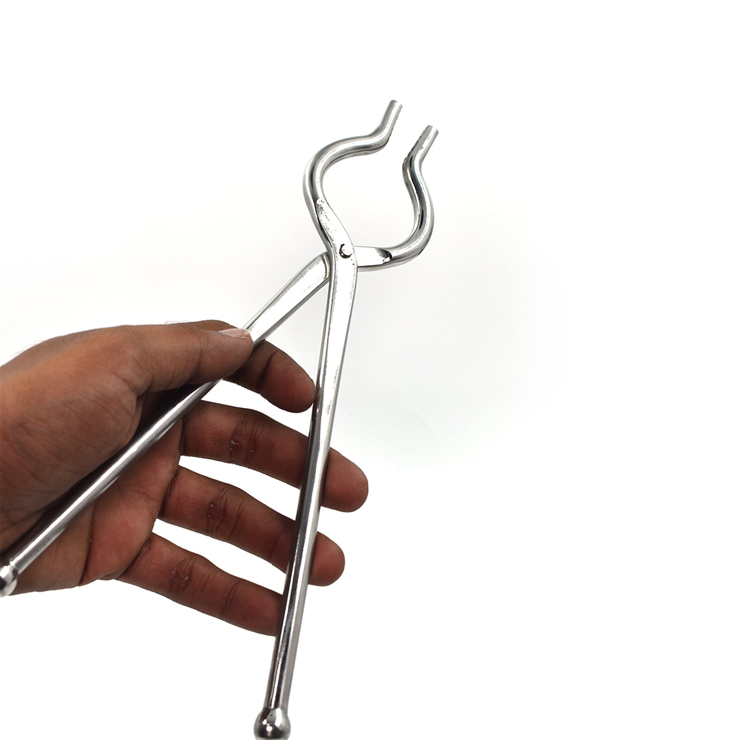 8112 Ganesh Premium Quality Unbreakable Stainless Steel Goti Sandsi/Sansi/Pakkad/Pincer/Chimta/Tongs/Utensil Holder Smart Kitchen Tool - 8mm DeoDap 8112 Ganesh Premium Quality Unbreakable Stainless Steel Goti Sandsi/Sansi/Pakkad/Pincer/Chimta/Tongs/Utensil Holder Smart Kitchen Tool - 8mm DeoDap